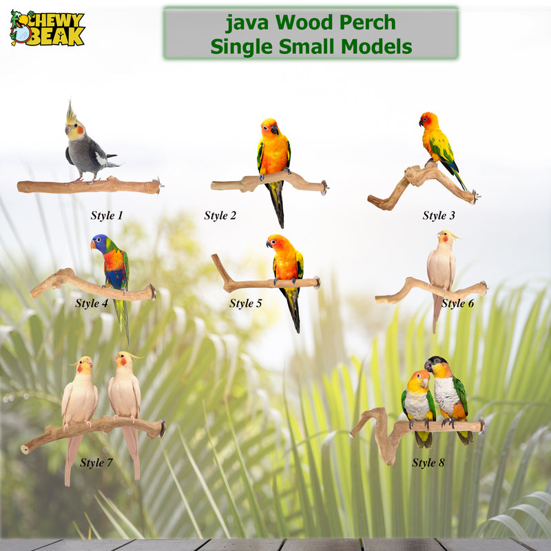 Parrot Perches Bird Cage perch java wood parrot stand for parrots Dubai bird accessories